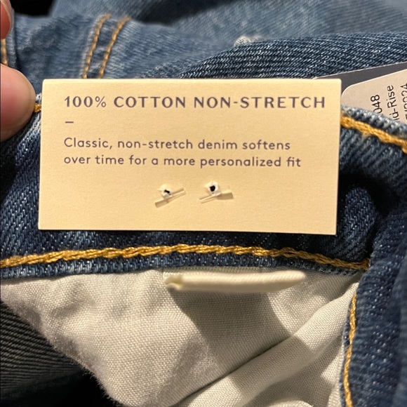 NWT Universal Thread MID-RISE CUFFED 90's BAGGY JEANS - Dark Wash 10 SHORT NEW - Picture 5 of 7